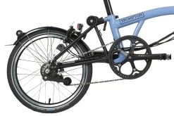 Brompton Electric C Line Explore - 6-Speed - High Bar - Telescopic Seatpost - 16" Electric Folding Bike - 2023 - Cloud Blue -Cycle Parts Shop electric c line explore 6 speed high bar extended seatpost cloud blue 5 1452447 1