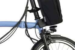 Brompton Electric C Line Explore - 6-Speed - High Bar - Telescopic Seatpost - 16" Electric Folding Bike - 2023 - Cloud Blue -Cycle Parts Shop electric c line explore 6 speed high bar extended seatpost cloud blue 7 1452451 1
