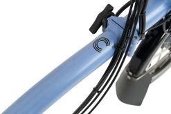 Brompton Electric C Line Explore - 6-Speed - High Bar - Telescopic Seatpost - 16" Electric Folding Bike - 2023 - Cloud Blue -Cycle Parts Shop electric c line explore 6 speed high bar extended seatpost cloud blue 8 1452453 1