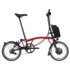 Brompton Electric C Line Explore - 6-Speed - High Bar - Telescopic Seatpost - 16" Electric Folding Bike - 2023 - House Red Matt 1 Brompton Electric C Line Explore - 6-Speed - High Bar - Telescopic Seatpost - 16" Electric Folding Bike - 2023 - House Red Matt -Cycle Parts Shop electric c line explore 6 speed high bar extended seatpost house red 1 1452398 1