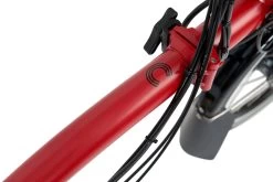 Brompton Electric C Line Explore - 6-Speed - High Bar - Extended Seatpost - 16" Electric Folding Bike - 2023 - House Red Matt -Cycle Parts Shop electric c line explore 6 speed high bar extended seatpost house red 8 1452406