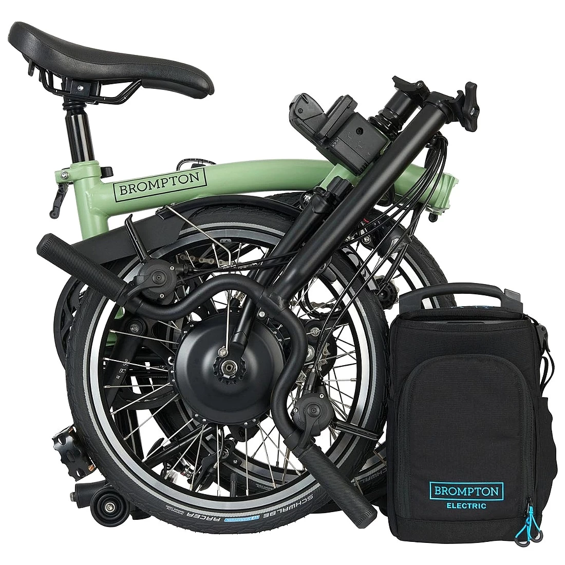 Brompton Electric C Line Explore - 6-Speed - Mid Bar - Standard Seatpost - 16" Electric Folding Bike - 2023 - Matcha Green 6 Brompton Electric C Line Explore - 6-Speed - Mid Bar - Standard Seatpost - 16" Electric Folding Bike - 2023 - Matcha Green - Image 4