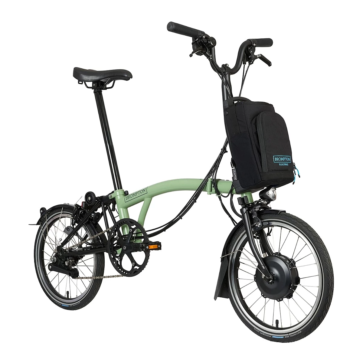 Brompton Electric C Line Explore - 6-Speed - Mid Bar - Standard Seatpost - 16" Electric Folding Bike - 2023 - Matcha Green 4 Brompton Electric C Line Explore - 6-Speed - Mid Bar - Standard Seatpost - 16" Electric Folding Bike - 2023 - Matcha Green - Image 2