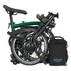 Brompton Electric C Line Explore - 6-Speed - Mid Bar - Standard Seatpost - 16" Electric Folding Bike - 2023 - Racing Green -Cycle Parts Shop electric c line explore 6 speed mid bar standart seatpost racing green 4 1452916