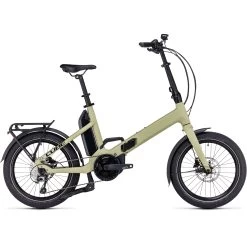 CUBE FOLD SPORT HYBRID 500 - 20" Electric Folding Bike - 2023 - Green / Black
