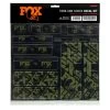 FOX CUSTOM Decal Kit For Fork & Rear Shock - Olive -Cycle Parts Shop fox decal pack olive v1 1121029