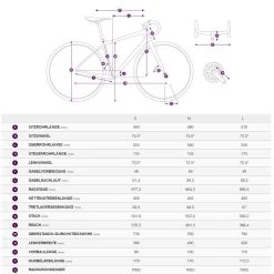 Liv LANGMA ADVANCED SL - Dura Ace Di2 Womens Road Bike - 2022 - Artic Light / Chrome -Cycle Parts Shop geo 1115253