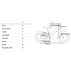 CUBE CUBIE 120 Walk - 12" Children's Balance Bike - 2023 - Lightblue / White -Cycle Parts Shop geo cubie 120 walk 1383425 1