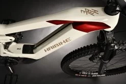 Haibike HYBE 9 I750Wh - 29"/27.5" Electric Mountain Bike - 2024 - Matt Gloss Grey Red -Cycle Parts Shop hybe 7 1572308