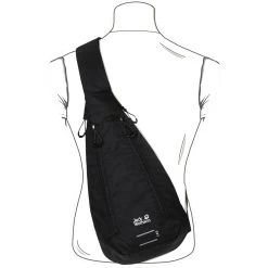 Jack Wolfskin Delta Bag Air Slingbag - Black -Cycle Parts Shop jack wolfskin delta bag air slingbag black 23 1291080