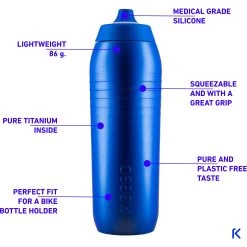 KEEGO Sport Bottle - 750ml - Electric Blue -Cycle Parts Shop keego bottle 750ml electric blue 8 1118774