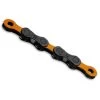 KMC DLC 12 Chain - 12-speed - Black/orange -Cycle Parts Shop kmc dlc 12chain 12speed black orange 1184291