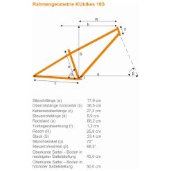 KUbikes 16S MTB Kids Bike - Turquoise -Cycle Parts Shop kubikes 16s geo 969073