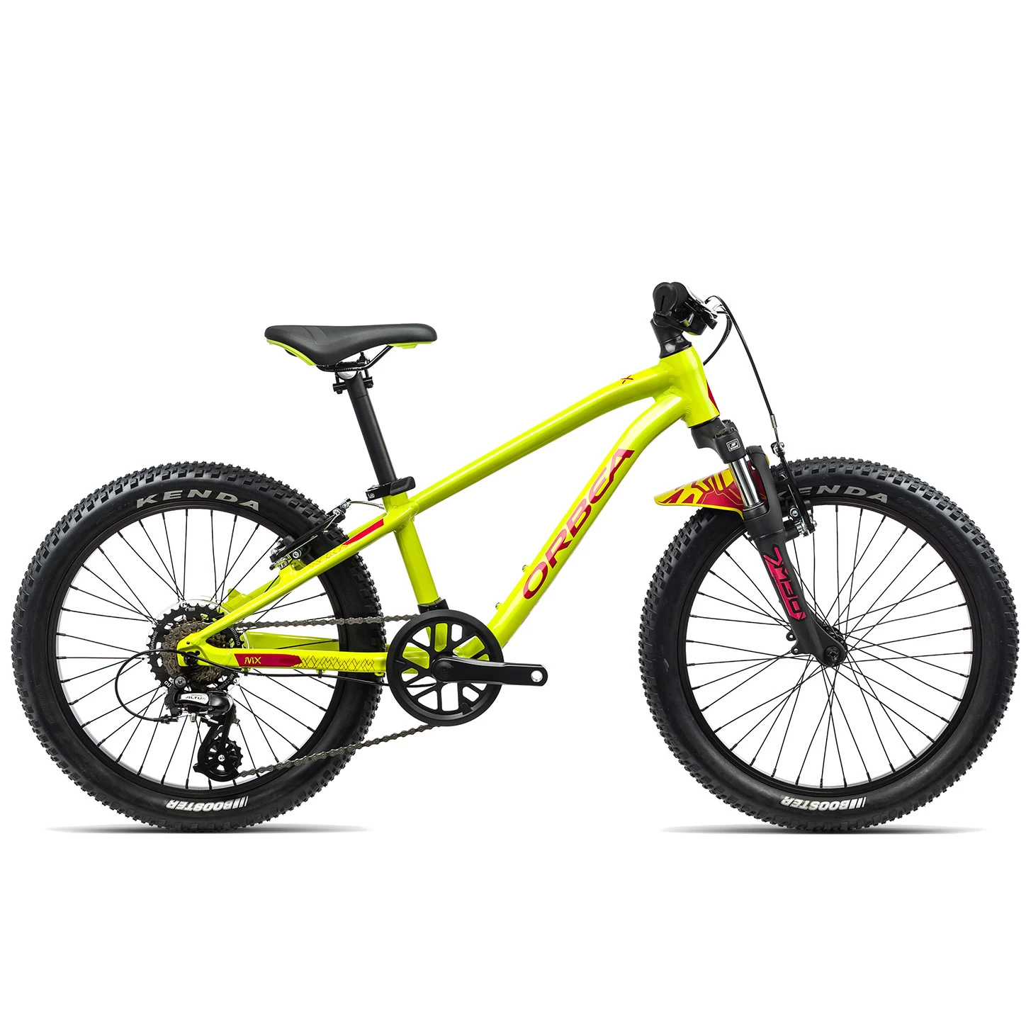 Orbea MX 20 XC - 20" Kids MTB - 2023 - Lime Green - Red (gloss) 3 Orbea MX 20 XC - 20" Kids MTB - 2023 - Lime Green - Red (gloss)