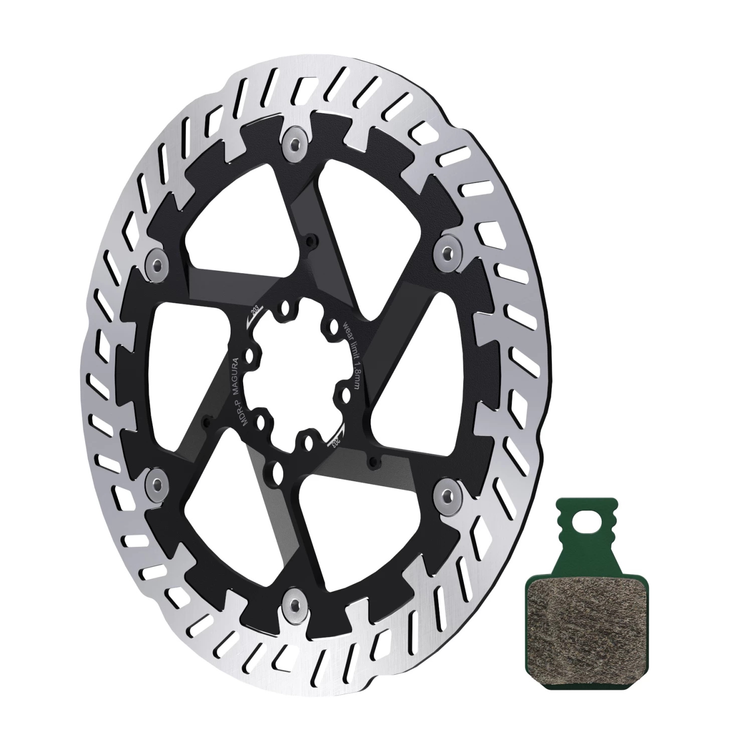 Magura ESTOP Optimized Kit - MDR-P Disc Rotor | 8.S Sport Brake Pads - 203mm 3 Magura ESTOP Optimized Kit - MDR-P Disc Rotor | 8.S Sport Brake Pads - 203mm