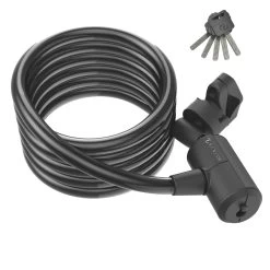 Syncros Masset Coil Cable Key Lock - Black