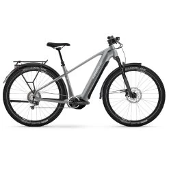Haibike TREKKING 7 HIGH 720Wh - 27.5" Electric Trek Bike - 2023 - Urban Grey/white Gloss