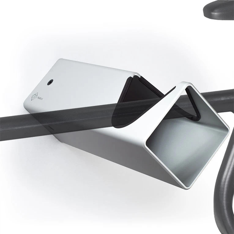Parax D-Rack Bicycle Wall Mount - Silver - Black - Without Wooden Front 6 Parax D-Rack Bicycle Wall Mount - Silver - Black - Without Wooden Front - Image 4