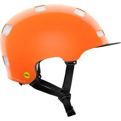 POC Crane MIPS Helmet - 9050 Fluorescent Orange -Cycle Parts Shop poc crane mips helmet 9050 fluorescent orange 6 1542282