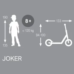 Puky JOKER Scooter - Black/white 8 Puky JOKER Scooter - Black/white -Cycle Parts Shop puky jooker 885725