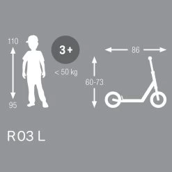 Puky R 03L Balloon Scooter - Black 5 Puky R 03L Balloon Scooter - Black -Cycle Parts Shop puky r 03 l 885702