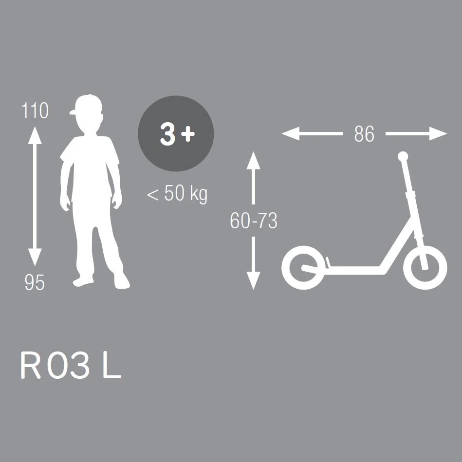 Puky R 03L Balloon Scooter - Black 4 Puky R 03L Balloon Scooter - Black - Image 2