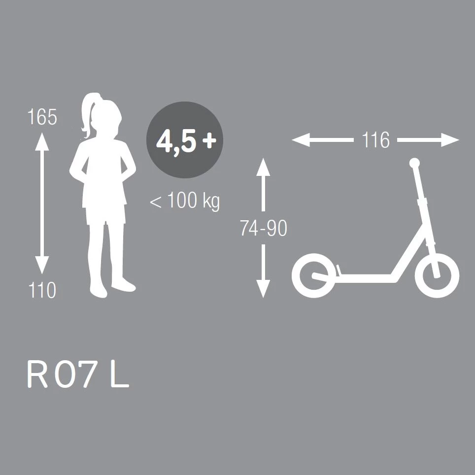 Puky R 07L Balloon Scooter - Berry 4 Puky R 07L Balloon Scooter - Berry - Image 2