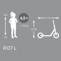 Puky R 07L Balloon Scooter - Black -Cycle Parts Shop puky r 07l 885721