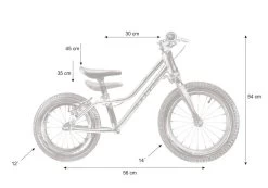 Rascal Punk - 12"/14" Children's Balance Bike - 2022 - Flame 5 Rascal Punk - 12"/14" Children's Balance Bike - 2022 - Flame -Cycle Parts Shop rascal punk dimensions 1248576