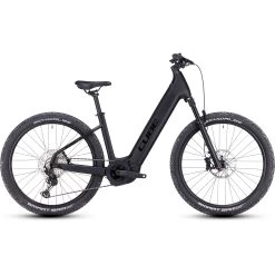 CUBE REACTION HYBRID SLX 750 - 27.5" Easy Entry Electric Mountain Bike - 2023 - Black / Reflex
