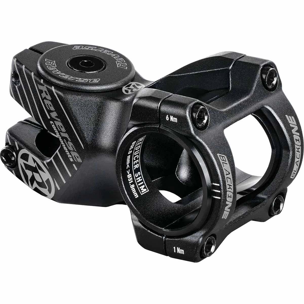 Reverse Components Black-One D-2 MTB Stem | 50mm - 31.8/35mm - Black/grey 3 Reverse Components Black-One D-2 MTB Stem | 50mm - 31.8/35mm - Black/grey