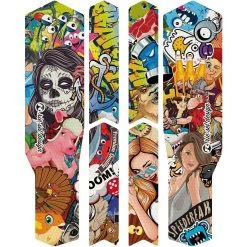 Rie:sel Design Chain:Tape 3000 Chain Stay Guard - Stickerbomb Eyecatcher