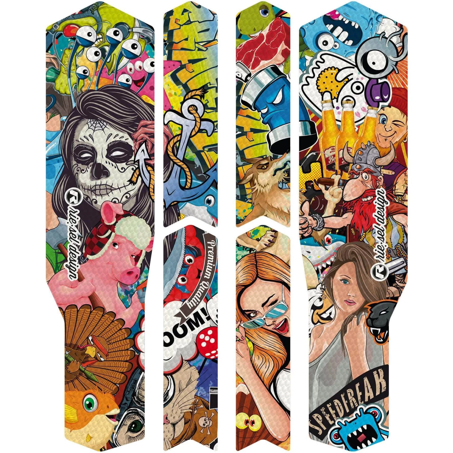 Rie:sel Design Chain:Tape 3000 Chain Stay Guard - Stickerbomb Eyecatcher 3 Rie:sel Design Chain:Tape 3000 Chain Stay Guard - Stickerbomb Eyecatcher