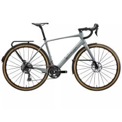 Simplon INISSIO PMAX - GRX 600 - Carbon Gravel E-Bike - 2023 - Shady Grey Matt/ Black Glossy