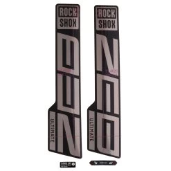 RockShox Decal Kit For 27.5/29" ZEB Ultimate - Gloss Polar Foil For High Gloss Black (2021)