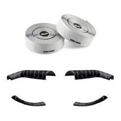 Selle Italia Shock Absorber Kit - Handlebar Tape + Bar Pad - White