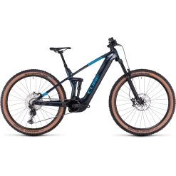 CUBE STEREO HYBRID 140 HPC SLX 750 - Carbon Electric Mountainbike - 2023 - Liquidblue / Blue