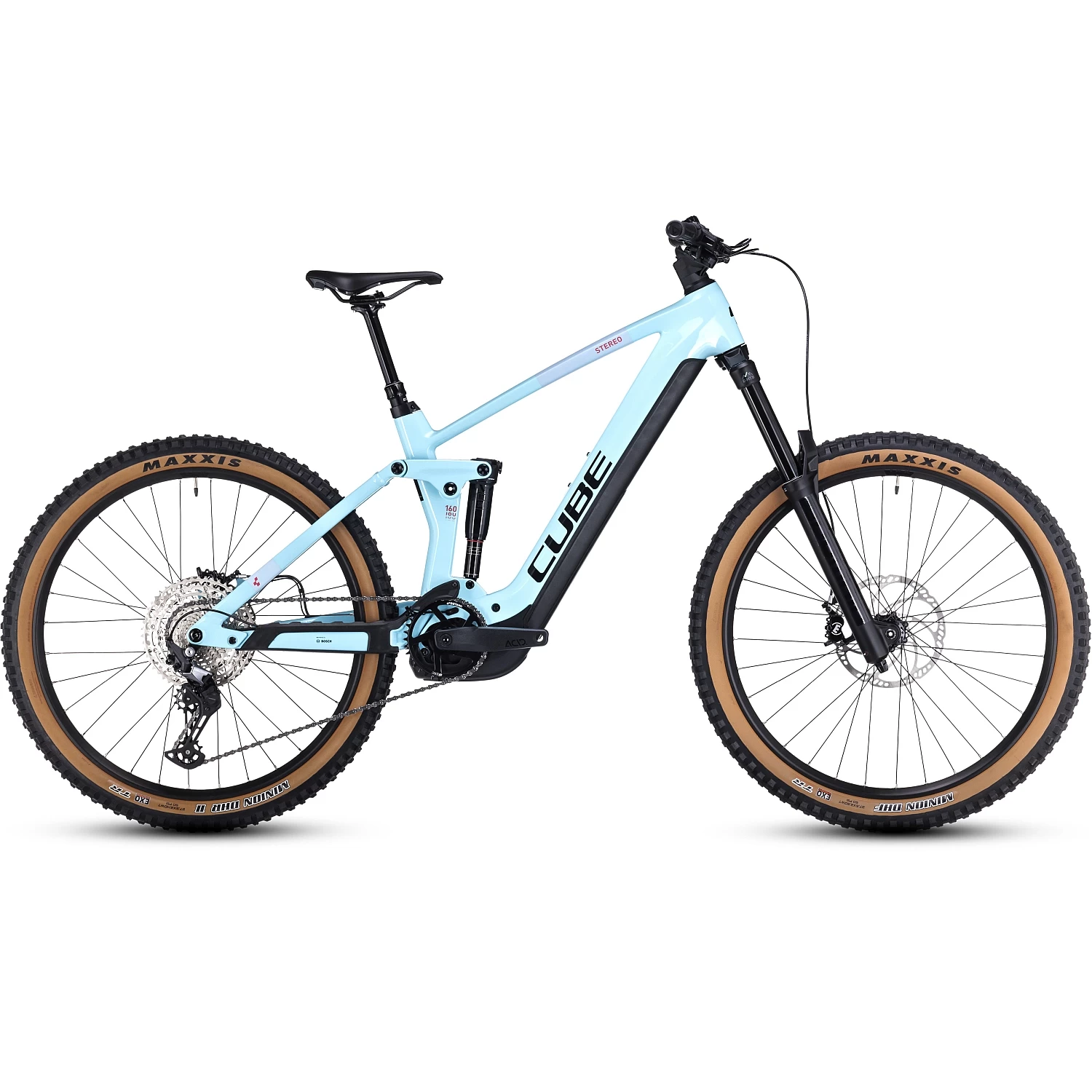 CUBE STEREO HYBRID 160 HPC Race 750 - 27.5" Carbon Electric Mountainbike - 2023 - Iceblue / Black 3 CUBE STEREO HYBRID 160 HPC Race 750 - 27.5" Carbon Electric Mountainbike - 2023 - Iceblue / Black