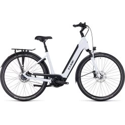CUBE SUPREME HYBRID EXC 625 - Easy Entry Electric Bike - 2023 - Flashwhite / Black