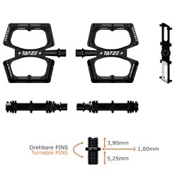 Tatze CONTACT CNC - MTB Flat Pedals - Large - Orange -Cycle Parts Shop tatze contact cnc large 8 1295767