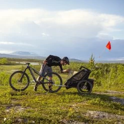 Thule Chariot Sport 2 - Bike Trailer For 2 Kids - Spectra Yellow -Cycle Parts Shop thule chariot sport 2 bike trailer for 2 kids midnight black 15 1284093