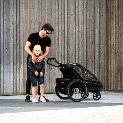 Thule Chariot Sport 2 - Bike Trailer For 2 Kids - Spectra Yellow -Cycle Parts Shop thule chariot sport 2 bike trailer for 2 kids midnight black 18 1284096
