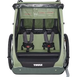 Thule Coaster XT Bike Trailer For 1-2 Kids - Bicycle + Stroller Kit - Basil Green 14 Thule Coaster XT Bike Trailer For 1-2 Kids - Bicycle + Stroller Kit - Basil Green -Cycle Parts Shop thule coaster xt bike trailer basil mallard green 7 1156164