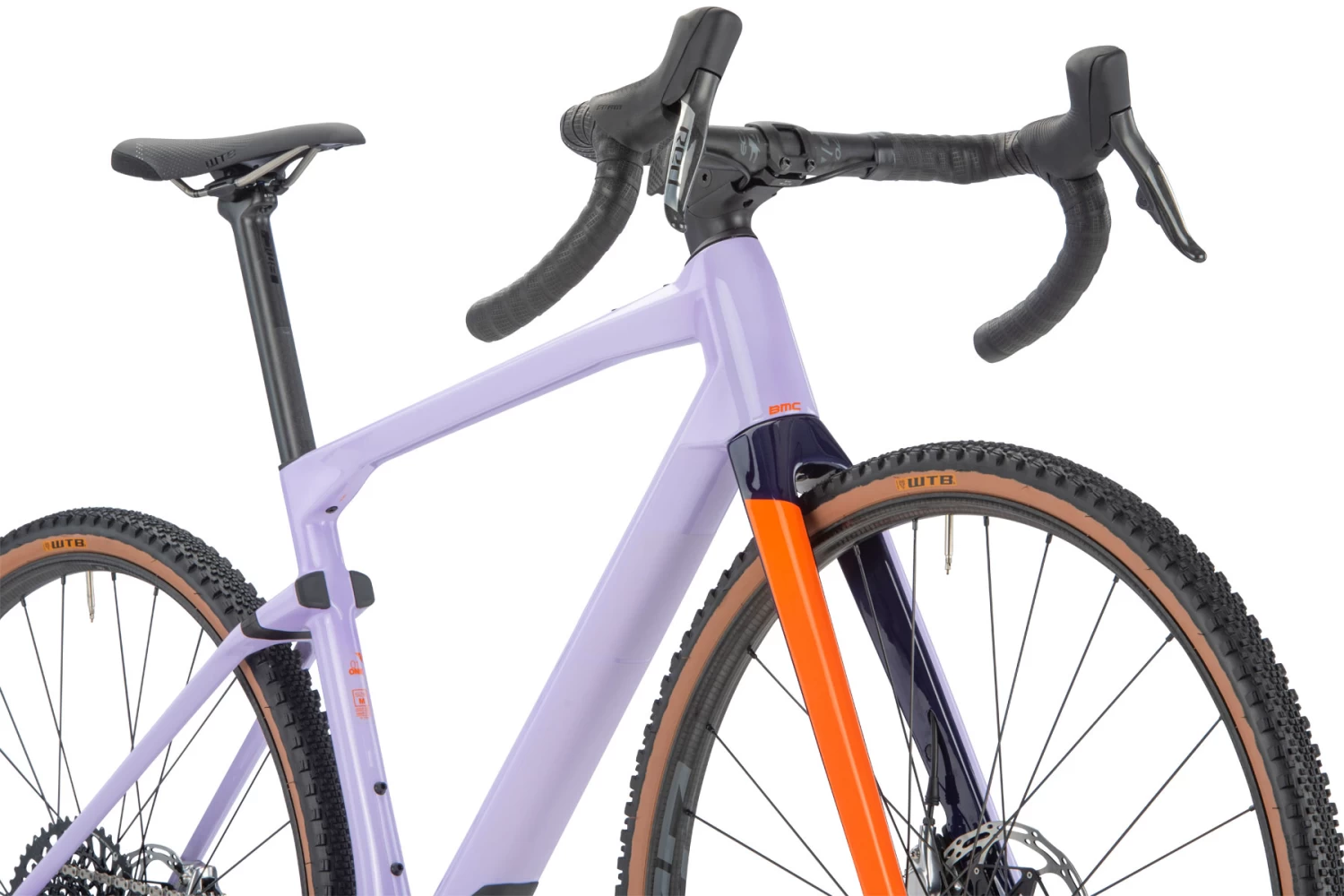BMC URS 01 ONE - Carbon Gravel Bike - 2023 - Lavender Haze / Orange 12 BMC URS 01 ONE - Carbon Gravel Bike - 2023 - Lavender Haze / Orange - Image 10