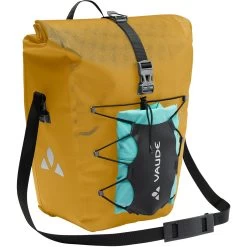 Vaude Proof Back TR Single Bike Pannier Rear - 24L - Burnt Yellow -Cycle Parts Shop vaude proof back tr single bike pannier rear burnt yellow 7 1362573