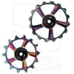 Token Skinny Fat MTB Derailleur Pulley Set - 12-speed - 14/16 Teeth - Oil Slick