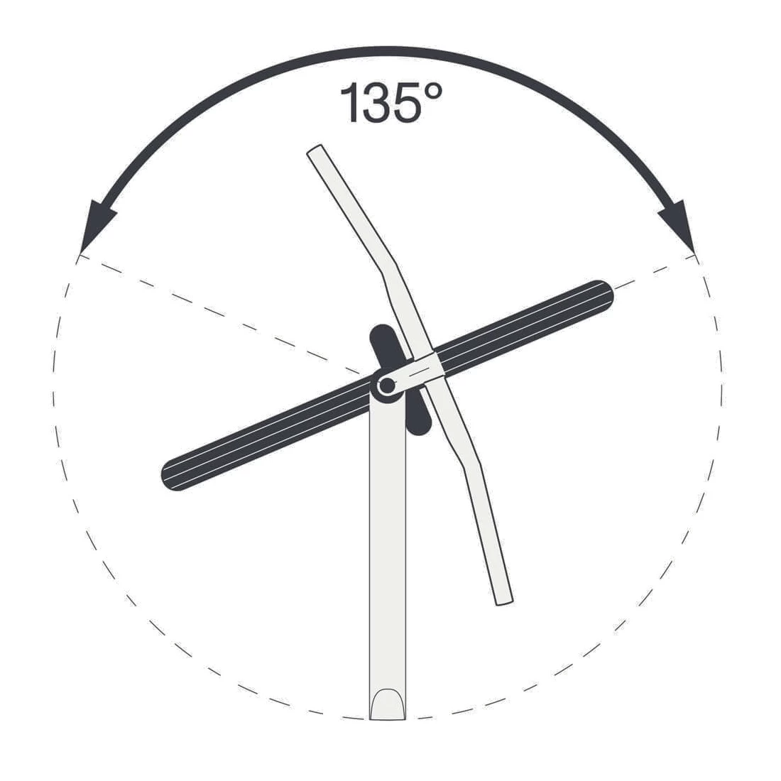 ACROS Blocklock Headset Upper Part 135° - 1 1/8 Inches - ZS44/28,6 - Black 6 ACROS Blocklock Headset Upper Part 135° - 1 1/8 Inches - ZS44/28,6 - Black - Image 4